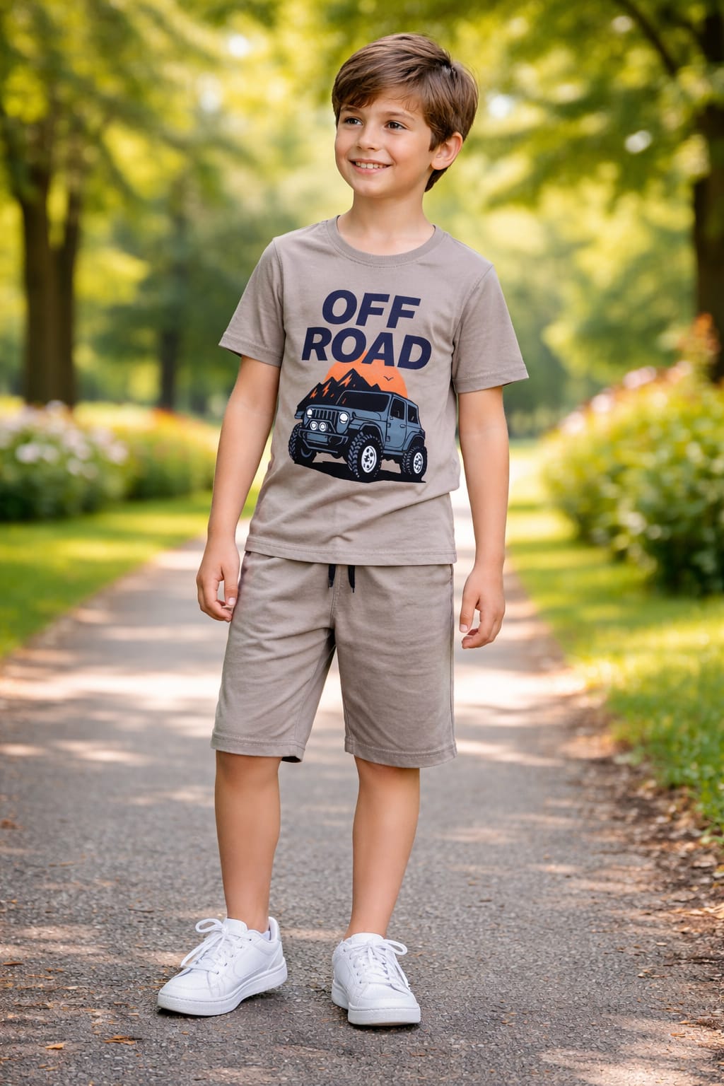 MINI ADVENTURE OFF ROAD WITH SHORTS UNISEX-SUMMER TRACKSUIT