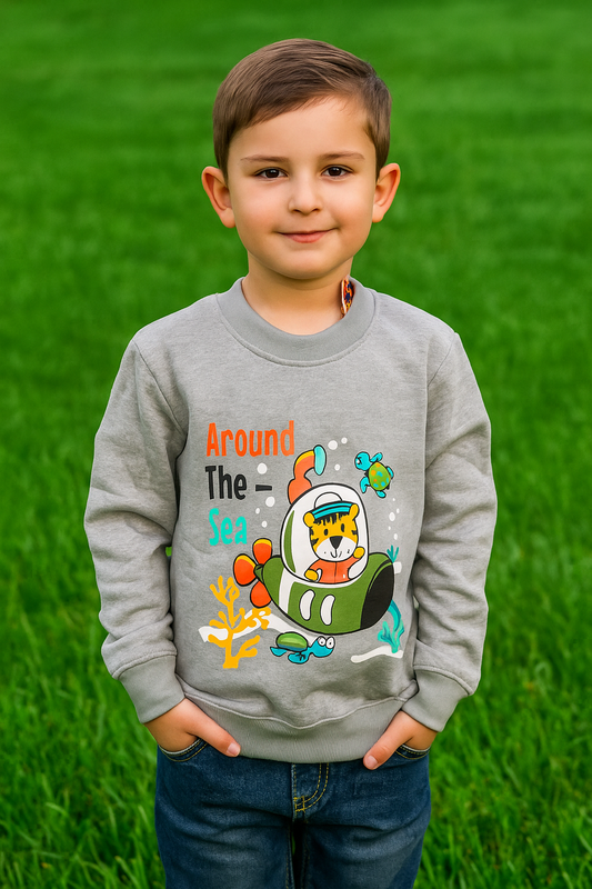 GREY SEA SWEAT SHIRT-WINTER