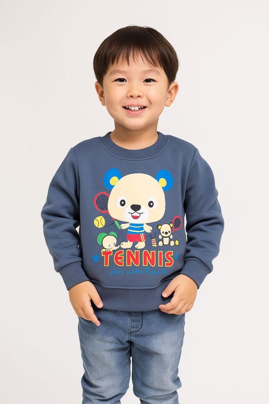 BLUE TENNIS SWEAT SHIRT-WINTER