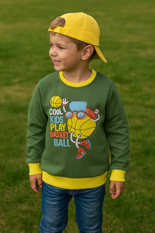 GREEN COOL KIDS SWEAT SHIRT-WINTER