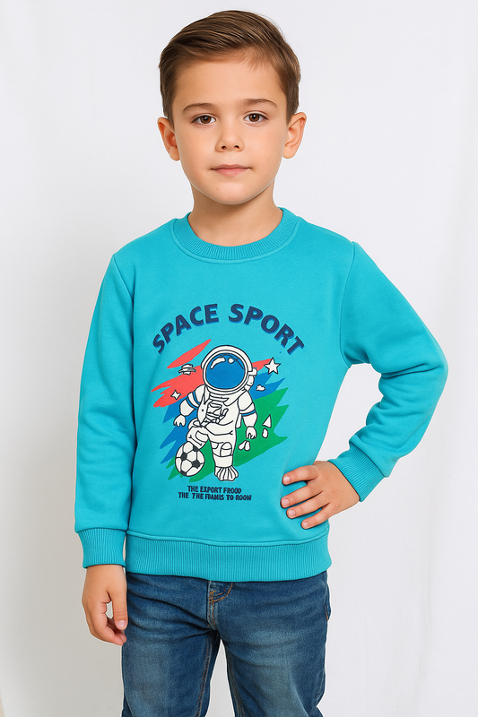 SKY BLUE SPACE SWEAT SHIRT-WINTER