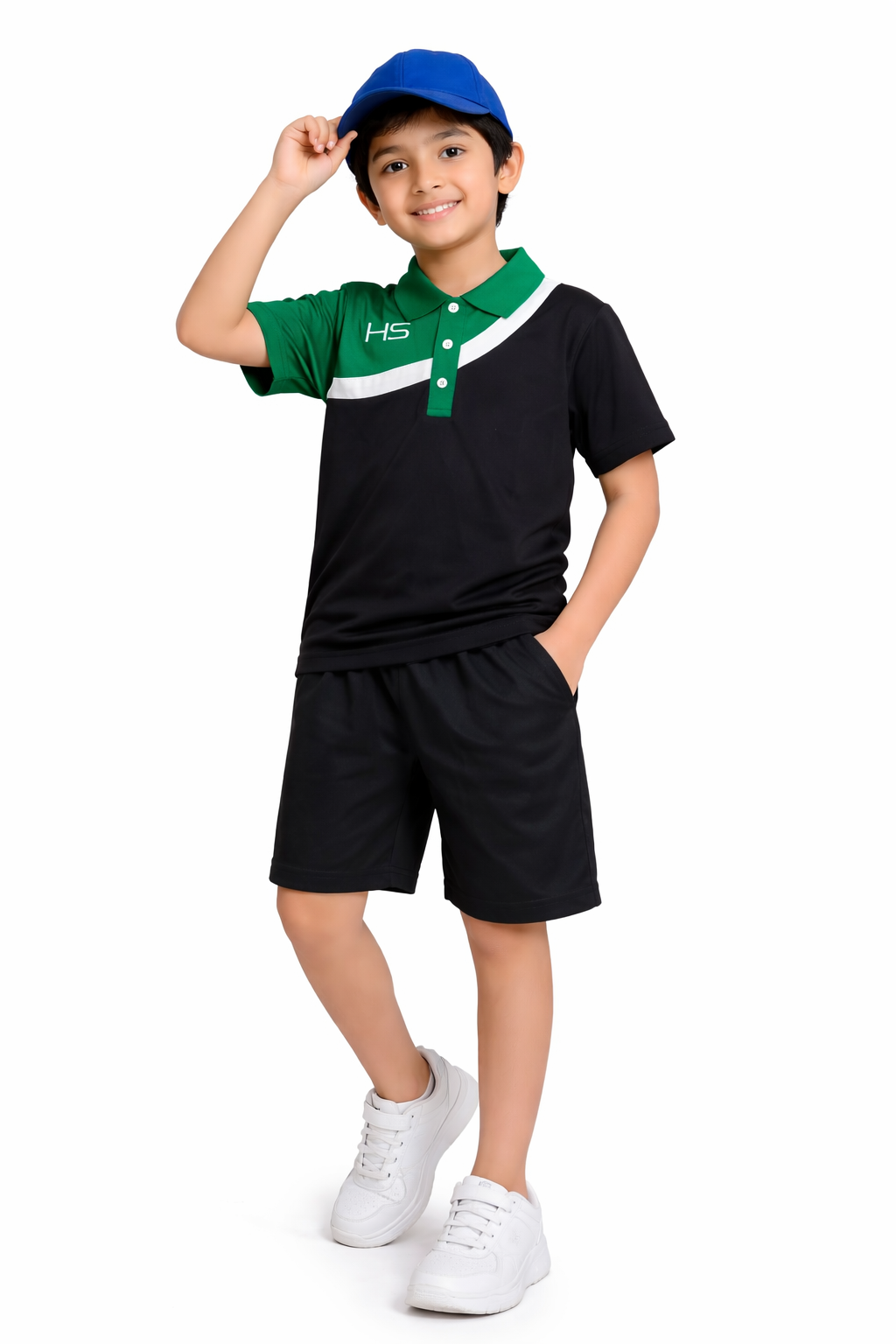 HS GREEN PANNEL IMPORTED SUMMER-NIKKER SHIRT