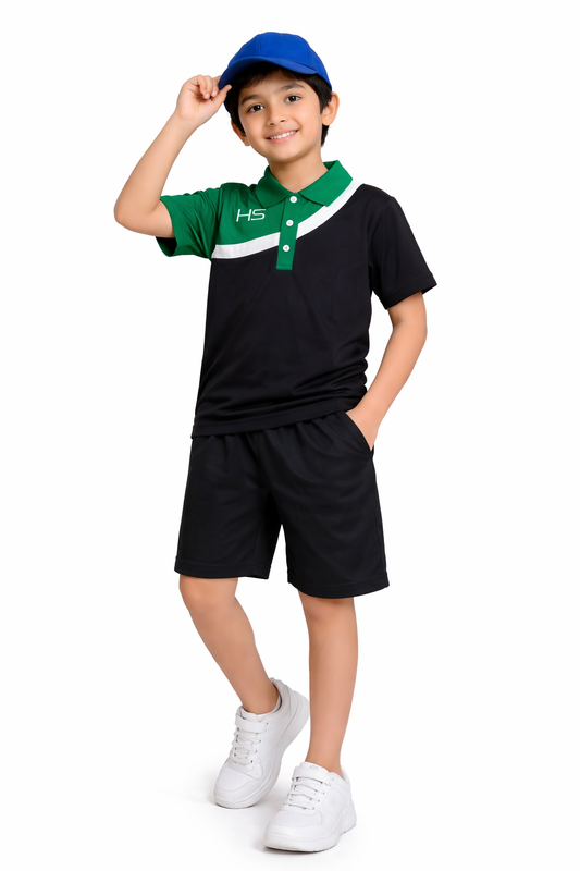 HS GREEN PANNEL IMPORTED SUMMER-NIKKER SHIRT